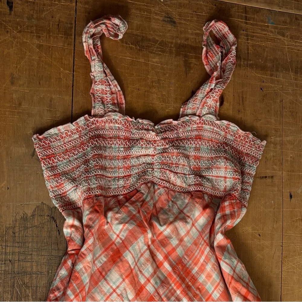 Y2K Plaid Mini Babydoll Dress